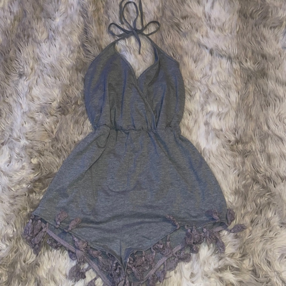 Shein grey romper size xs
